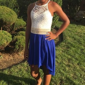 Floral High-Low Dress